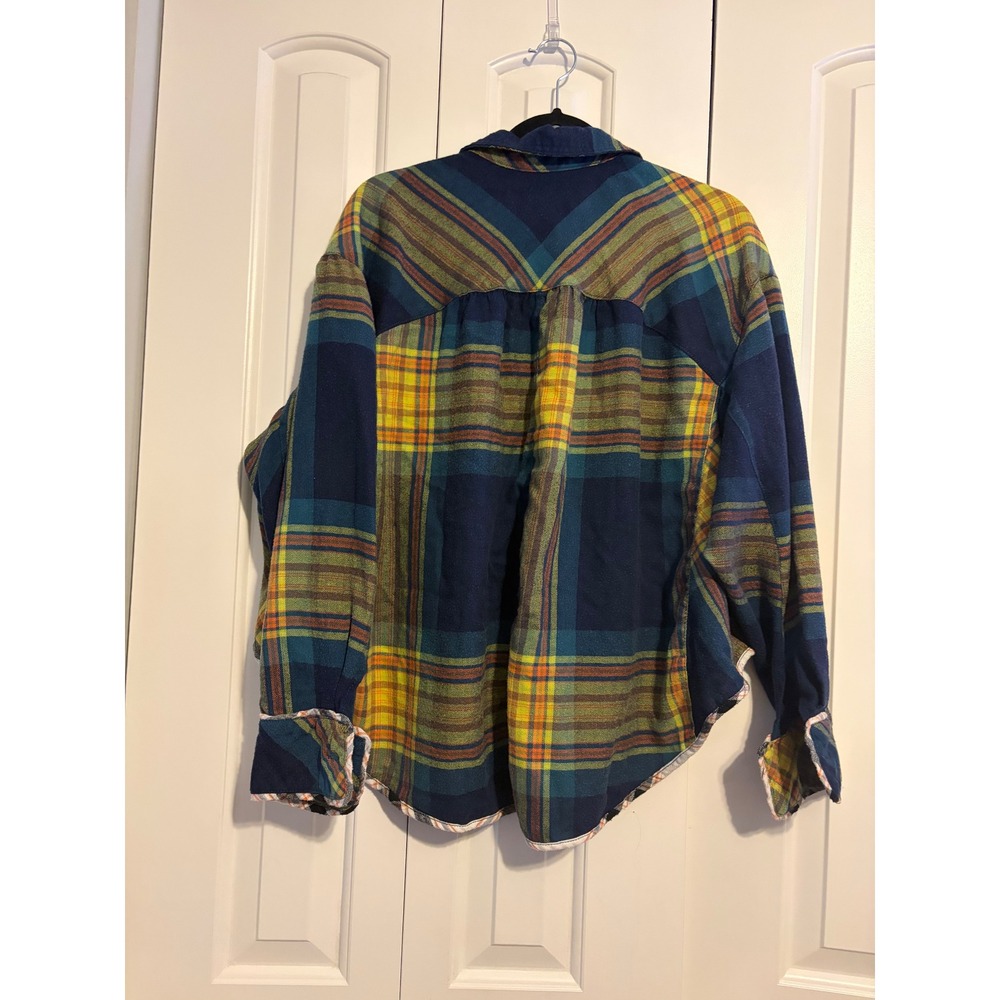 BDG Plaid Button Down Shirt Oversized Long Sleeve Casual Top Women M - Picture 8 of 8